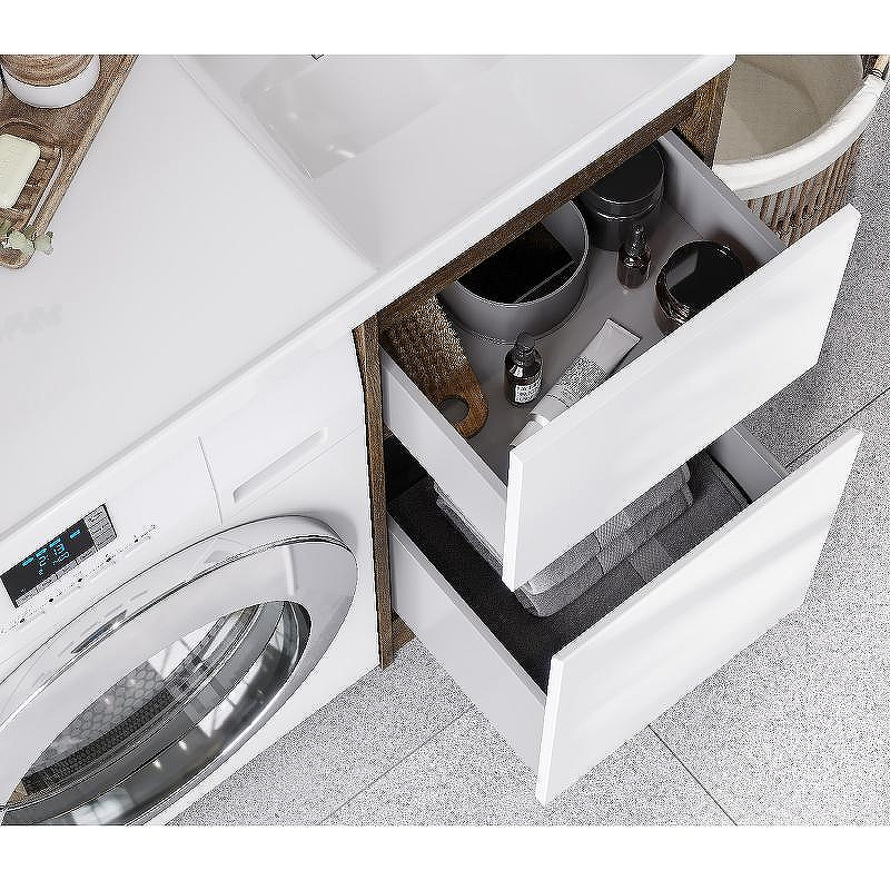 Тумба под раковину Aquaton Лондри 105 1A267001LHDR0 Дуб Рустикальный без фасада, купить, цена, заказать, магазин, доставка, скидка, промокод, купить, цена, заказать, магазин, доставка, скидка, промокод