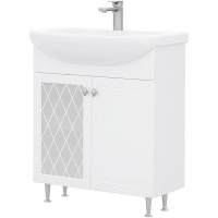 Тумба под раковину Volna Milena 70.2D tnMILENA70.2D-01 Белая, купить, цена, заказать, магазин, доставка, скидка, промокод, купить, цена, заказать, магазин, доставка, скидка, промокод