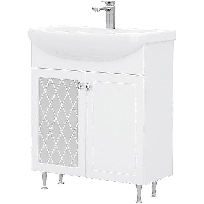 Тумба под раковину Volna Milena 70.2D tnMILENA70.2D-01 Белая, купить, цена, заказать, магазин, доставка, скидка, промокод, купить, цена, заказать, магазин, доставка, скидка, промокод