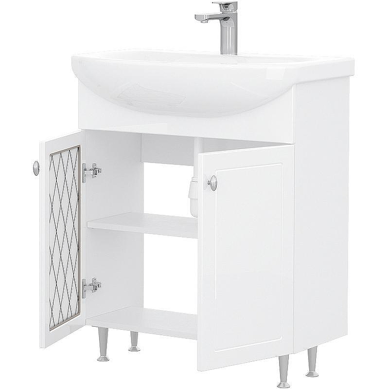 Тумба под раковину Volna Milena 70.2D tnMILENA70.2D-01 Белая, купить, цена, заказать, магазин, доставка, скидка, промокод, купить, цена, заказать, магазин, доставка, скидка, промокод