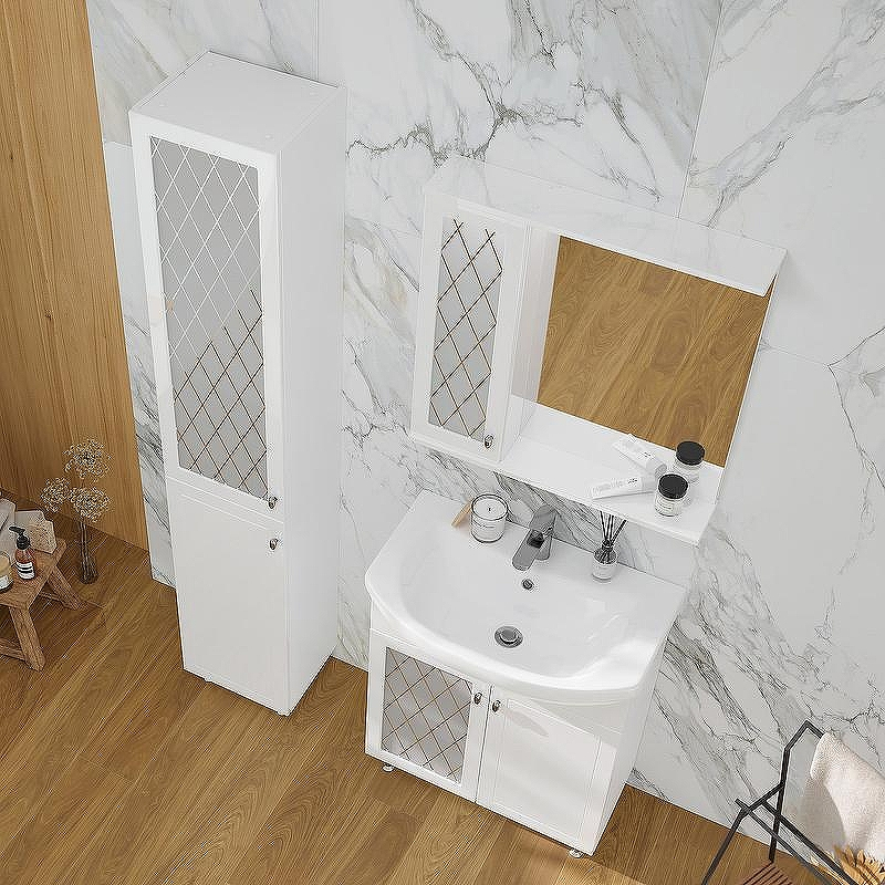 Тумба под раковину Volna Milena 70.2D tnMILENA70.2D-01 Белая, купить, цена, заказать, магазин, доставка, скидка, промокод, купить, цена, заказать, магазин, доставка, скидка, промокод