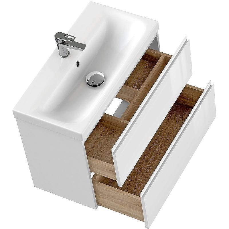 Тумба под раковину Cersanit Moduo 80 64141 подвесная Белая, купить, цена, заказать, магазин, доставка, скидка, промокод, купить, цена, заказать, магазин, доставка, скидка, промокод