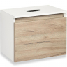 Тумба под раковину Runo Бари 50 00-00001373 подвесная Крафт дуб Белая, купить, цена, заказать, магазин, доставка, скидка, промокод, купить, цена, заказать, магазин, доставка, скидка, промокод