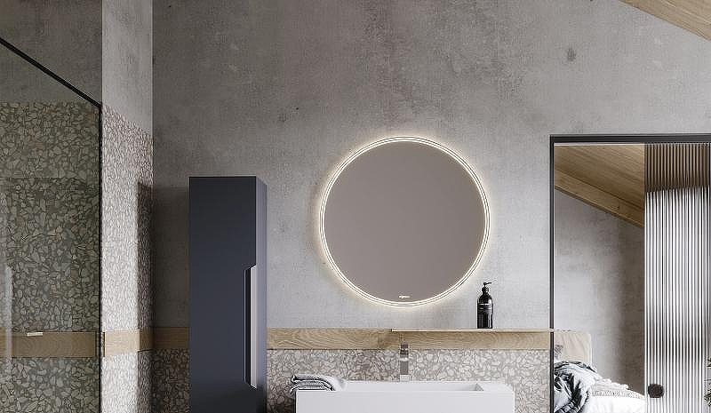 Зеркало Aqwella Moon C 80 MOON0208CH с подсветкой и подогревом с бесконтактным выключателем, купить, цена, заказать, магазин, доставка, скидка, промокод, купить, цена, заказать, магазин, доставка, скидка, промокод