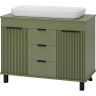 Тумба с раковиной Brevita Enfida 100 УТ000022697 Зеленая матовая, купить, цена, заказать, магазин, доставка, скидка, промокод, купить, цена, заказать, магазин, доставка, скидка, промокод