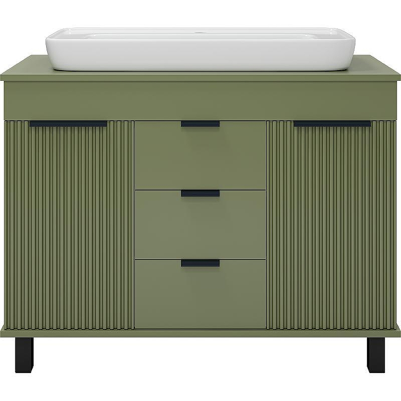 Тумба с раковиной Brevita Enfida 100 УТ000022697 Зеленая матовая, купить, цена, заказать, магазин, доставка, скидка, промокод, купить, цена, заказать, магазин, доставка, скидка, промокод