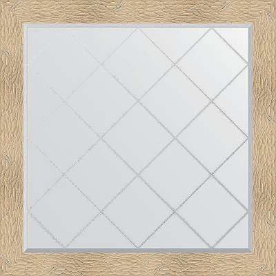 Зеркало Evoform Exclusive-G 106х106 BY 4451 с гравировкой в багетной раме - Золотые дюны 90