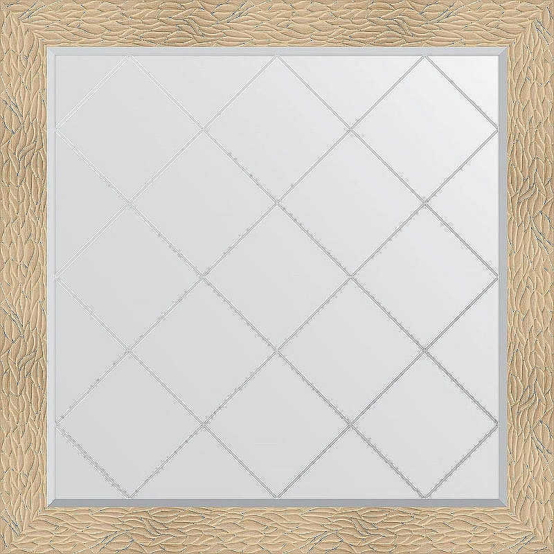 Зеркало Evoform Exclusive-G 106х106 BY 4451 с гравировкой в багетной раме - Золотые дюны 90, купить, цена, заказать, магазин, доставка, скидка, промокод, купить, цена, заказать, магазин, доставка, скидка, промокод