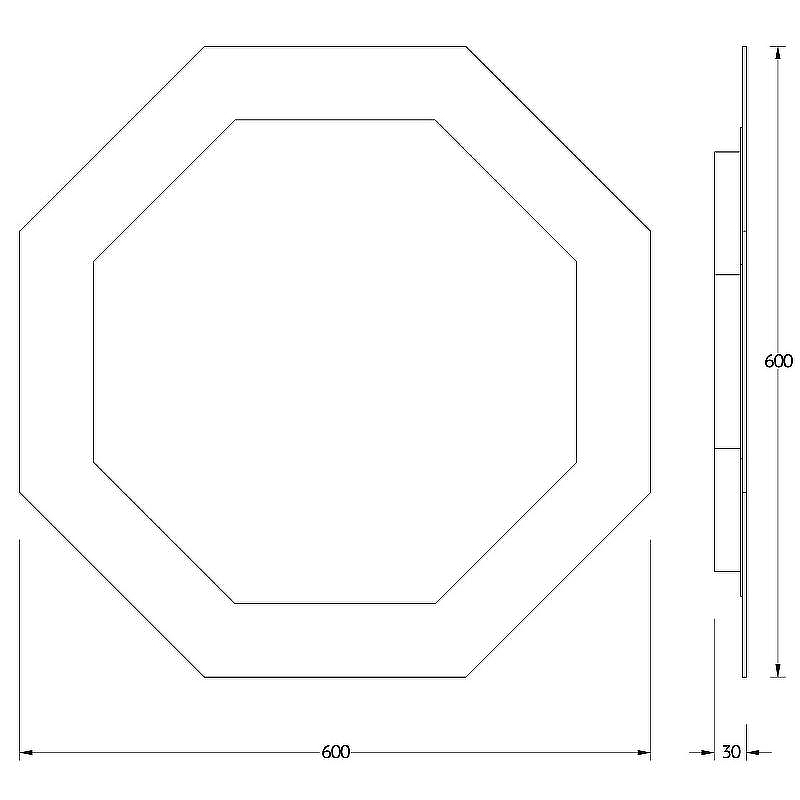 Зеркало Evoform Ledshine 60x60 BY 2503 с подсветкой 19 W - без выключателя - нейтральный белый свет, купить, цена, заказать, магазин, доставка, скидка, промокод, купить, цена, заказать, магазин, доставка, скидка, промокод