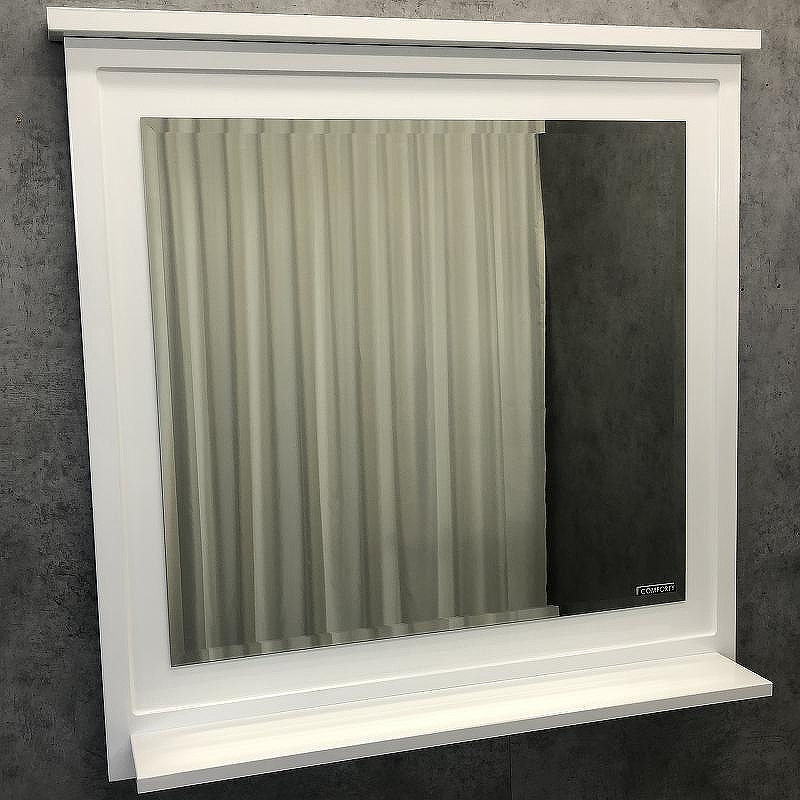 Зеркало Comforty Феррара 80 00004151059 Белое, купить, цена, заказать, магазин, доставка, скидка, промокод, купить, цена, заказать, магазин, доставка, скидка, промокод
