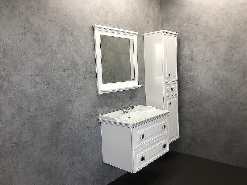 Зеркало Comforty Феррара 80 00004151059 Белое, купить, цена, заказать, магазин, доставка, скидка, промокод, купить, цена, заказать, магазин, доставка, скидка, промокод