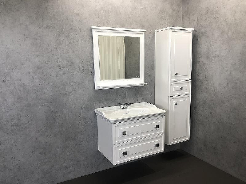 Зеркало Comforty Феррара 80 00004151059 Белое, купить, цена, заказать, магазин, доставка, скидка, промокод, купить, цена, заказать, магазин, доставка, скидка, промокод