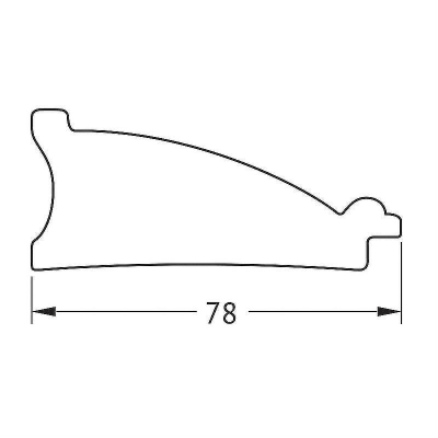 Зеркало Evoform Exclusive 84х54 BY 7450 с фацетом в багетной раме - Белая кожа с хромом 78
