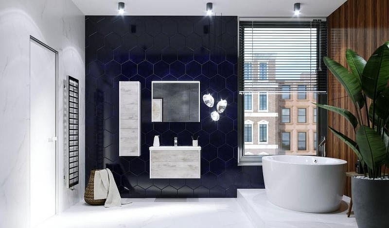 Шкаф пенал Roca Ronda 32 ZRU9303005 L подвесной Бетон Белый матовый, купить, цена, заказать, магазин, доставка, скидка, промокод, купить, цена, заказать, магазин, доставка, скидка, промокод