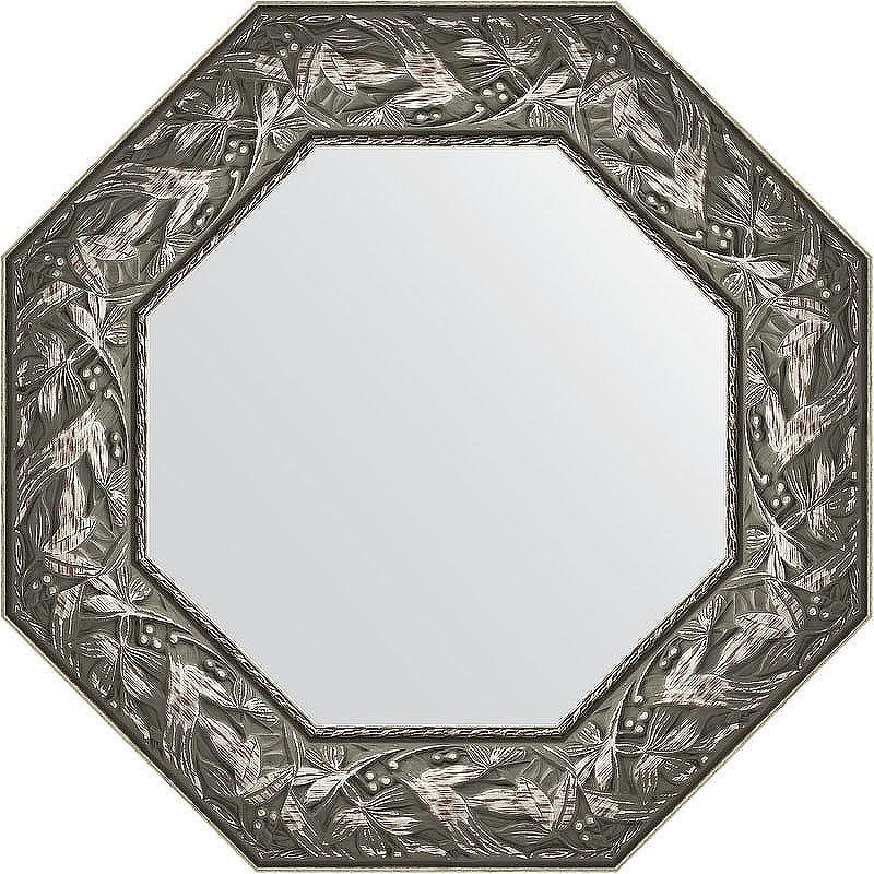 Зеркало Evoform Octagon 59х59 BY 3832 в багетной раме - Византия серебро 99, купить, цена, заказать, магазин, доставка, скидка, промокод, купить, цена, заказать, магазин, доставка, скидка, промокод