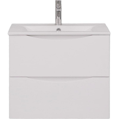 Тумба с раковиной Bond Cube 60 T01605-S05W подвесная Белая матовая