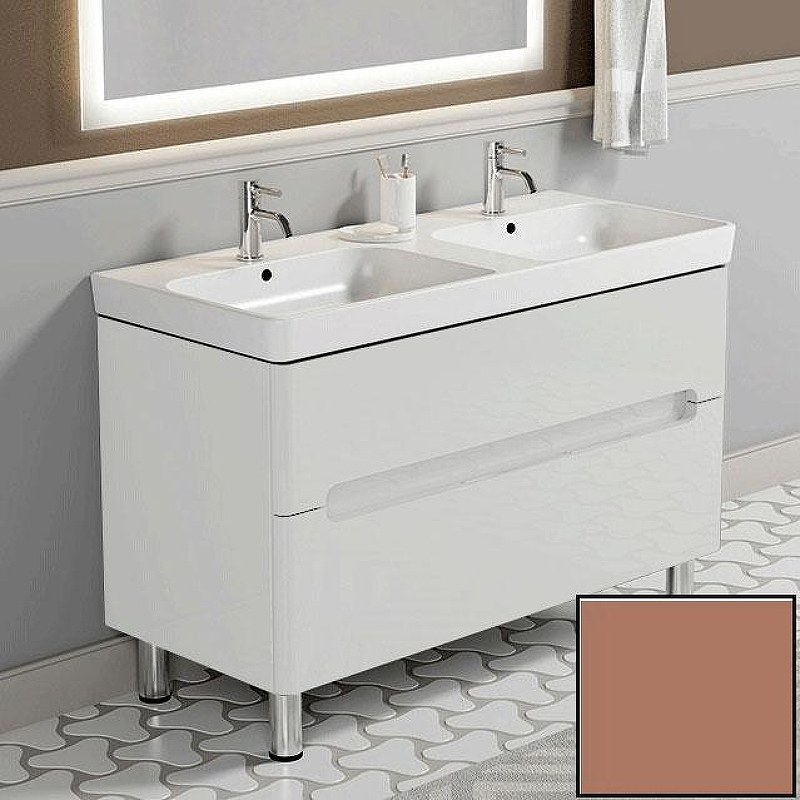 Тумба с раковиной SanVit Форма 120 kforma1202 в цвете Ral Капучино, купить, цена, заказать, магазин, доставка, скидка, промокод, купить, цена, заказать, магазин, доставка, скидка, промокод