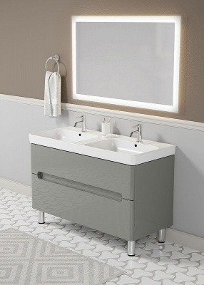 Тумба с раковиной SanVit Форма 120 kforma1202 в цвете Ral Капучино