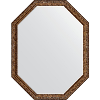 Зеркало Evoform Octagon 70x90 BY 7032 в багетной раме - Виньетка состаренная бронза 56