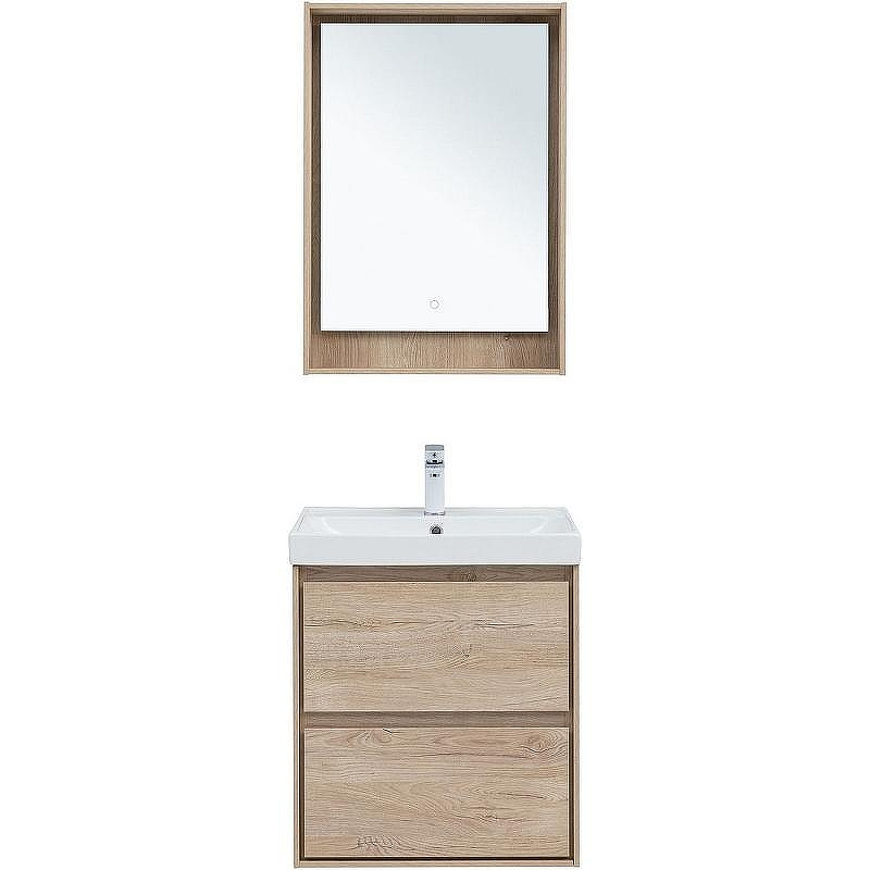 Тумба под раковину Aquanet Милан 60 336382 подвесная Дуб светлый, купить, цена, заказать, магазин, доставка, скидка, промокод, купить, цена, заказать, магазин, доставка, скидка, промокод