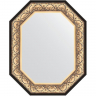 Зеркало Evoform Polygon 80х65 BY 7242 в багетной раме - Барокко золото 106, купить, цена, заказать, магазин, доставка, скидка, промокод, купить, цена, заказать, магазин, доставка, скидка, промокод