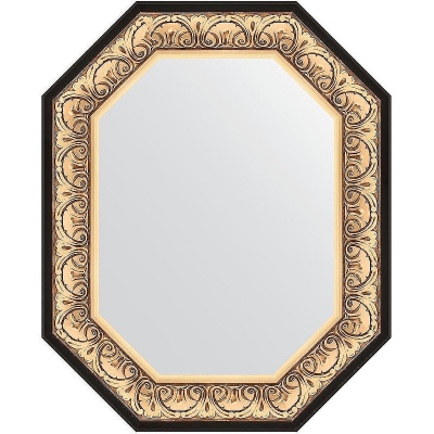 Зеркало Evoform Polygon 80х65 BY 7242 в багетной раме - Барокко золото 106