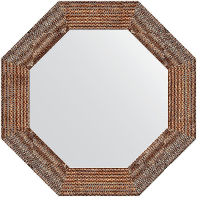 Зеркало Evoform Octagon 61x61 BY 7406 в багетной раме - Медная кольчуга 88