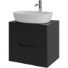 Тумба с раковиной Orange Line 60 Li-60TubMDF+B08-500W подвесная Черная матовая, купить, цена, заказать, магазин, доставка, скидка, промокод, купить, цена, заказать, магазин, доставка, скидка, промокод