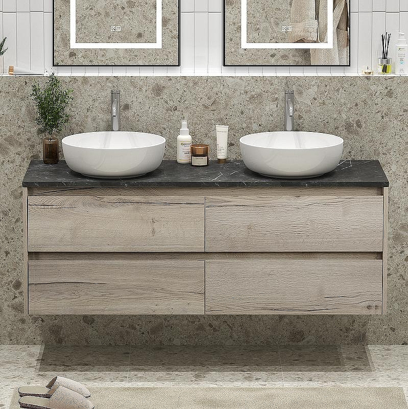 Тумба под раковину BelBagno Kraft 140 KRAFT-1400-4C-SO-2-RGB подвесная Rovere Galifax Bianco, купить, цена, заказать, магазин, доставка, скидка, промокод, купить, цена, заказать, магазин, доставка, скидка, промокод