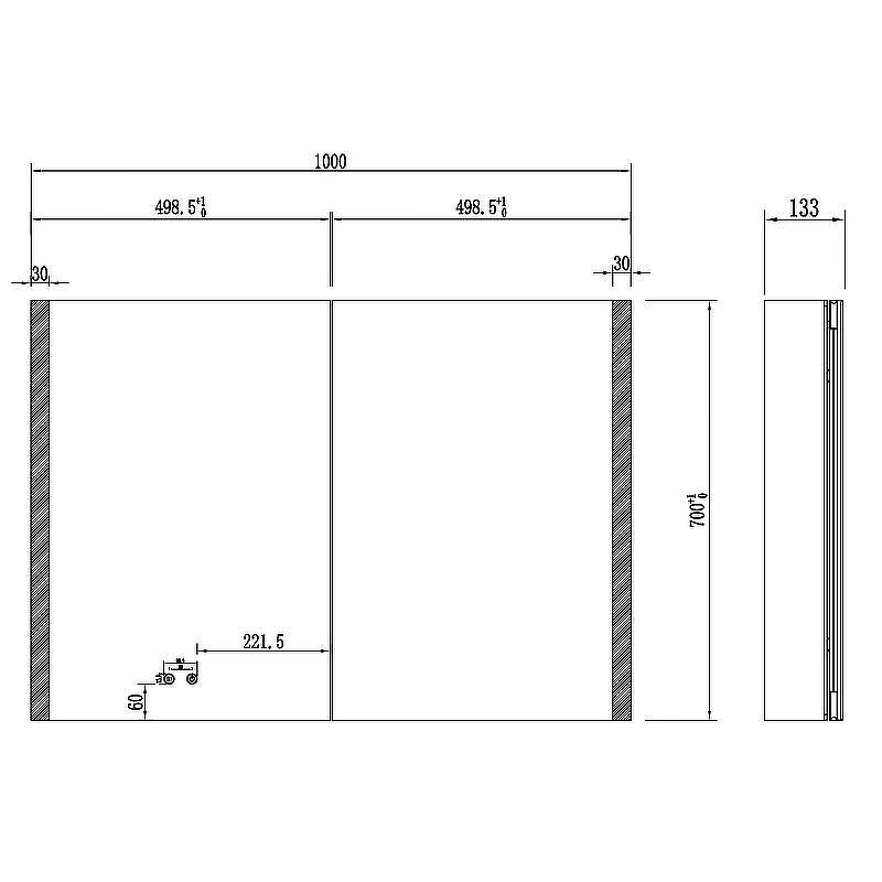 Зеркальный шкаф Aquatek 100 AQ7109-MLC с подсветкой Хром, купить, цена, заказать, магазин, доставка, скидка, промокод, купить, цена, заказать, магазин, доставка, скидка, промокод