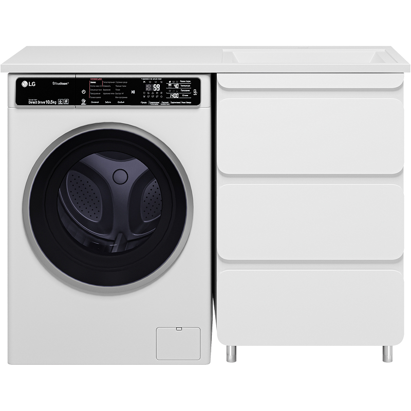 Тумба с раковиной Misty Чегет 120 R УТ000013837 Белая глянцевая, купить, цена, заказать, магазин, доставка, скидка, промокод, купить, цена, заказать, магазин, доставка, скидка, промокод