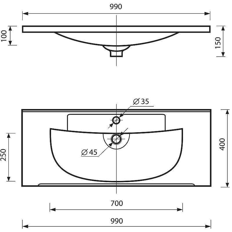 Тумба с раковиной Misty Лейла 100 УТ000011636 Белая, купить, цена, заказать, магазин, доставка, скидка, промокод, купить, цена, заказать, магазин, доставка, скидка, промокод