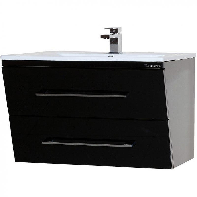 Тумба под раковину Bellezza Берта 90 4635215510042 подвесная Черная, купить, цена, заказать, магазин, доставка, скидка, промокод, купить, цена, заказать, магазин, доставка, скидка, промокод
