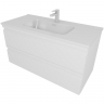 Тумба с раковиной Aquatek Вега 100 AQ77100-MW подвесная Белая матовая, купить, цена, заказать, магазин, доставка, скидка, промокод, купить, цена, заказать, магазин, доставка, скидка, промокод