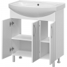 Тумба с раковиной Misty Изео 75 УТ000015763 Белая, купить, цена, заказать, магазин, доставка, скидка, промокод, купить, цена, заказать, магазин, доставка, скидка, промокод