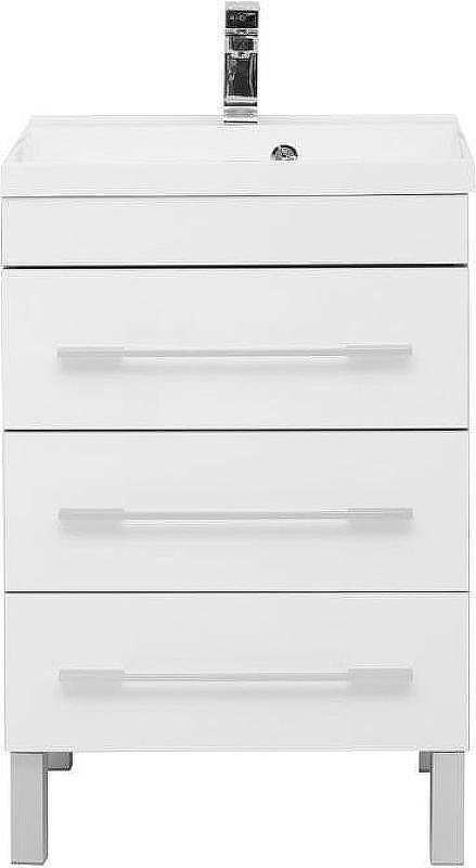 Тумба с раковиной Aquanet Верона 58 212876 Белая, купить, цена, заказать, магазин, доставка, скидка, промокод, купить, цена, заказать, магазин, доставка, скидка, промокод