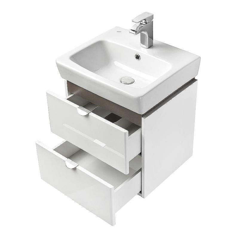 Тумба под раковину Aquaton Скай 60 1A238201SY010 подвесная Белый, купить, цена, заказать, магазин, доставка, скидка, промокод, купить, цена, заказать, магазин, доставка, скидка, промокод