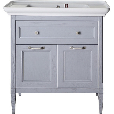 Комплект мебели для ванной ASB-Woodline Гранда 85 Grigio