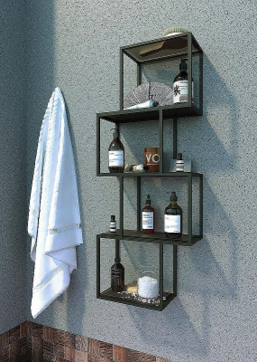 Полка 1MarKa Grunge Loft Chain У97508 Графит матовый