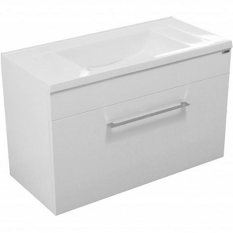 Тумба с раковиной Эстет Elin 80 ФР-00003349 подвесная Белая, купить, цена, заказать, магазин, доставка, скидка, промокод, купить, цена, заказать, магазин, доставка, скидка, промокод