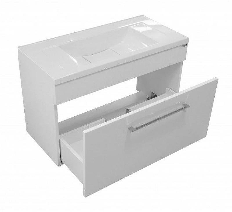 Тумба с раковиной Эстет Elin 80 ФР-00003349 подвесная Белая, купить, цена, заказать, магазин, доставка, скидка, промокод, купить, цена, заказать, магазин, доставка, скидка, промокод