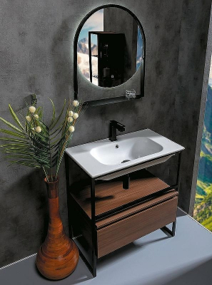 Консоль под раковину Boheme Armadi Art Loft 80 893-080 Черная