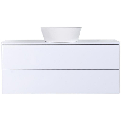 Тумба с раковиной Orange Otto 100 Ot-100TuMDF+B08-360W подвесная Белый глянец