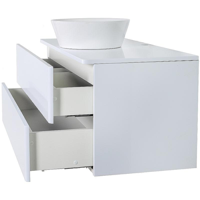 Тумба с раковиной Orange Otto 100 Ot-100TuMDF+B08-360W подвесная Белый глянец, купить, цена, заказать, магазин, доставка, скидка, промокод, купить, цена, заказать, магазин, доставка, скидка, промокод