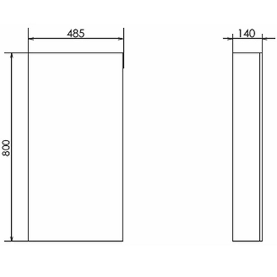 Зеркальный шкаф Comforty Порто 50 00-00009323 Дуб темно-коричневый