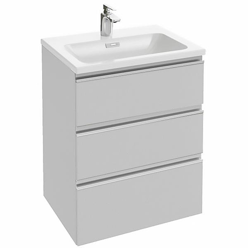 Тумба под раковину Jacob Delafon Vox 60 EB2050-RA-G1C подвесная Белая глянцевая, купить, цена, заказать, магазин, доставка, скидка, промокод, купить, цена, заказать, магазин, доставка, скидка, промокод