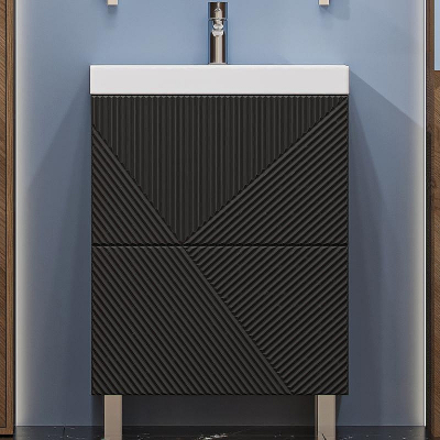 Тумба под раковину Velvex Edge 60 tn.EDG.9696.60.2Y Графит