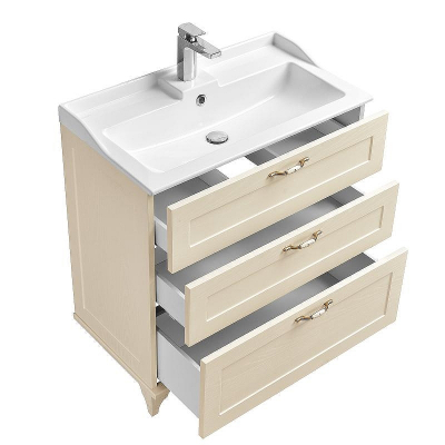 Тумба под раковину Aquaton Леон 80 Н 1A187801LBPR0 Дуб бежевый