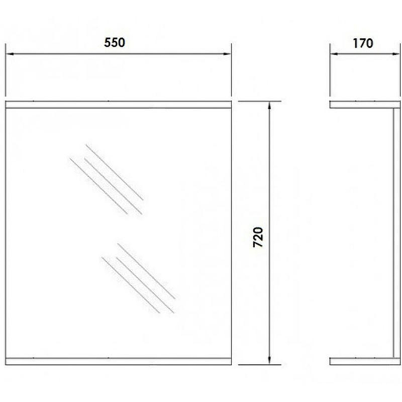 Зеркало Orange Стандарт St-55ZE Белое, купить, цена, заказать, магазин, доставка, скидка, промокод, купить, цена, заказать, магазин, доставка, скидка, промокод