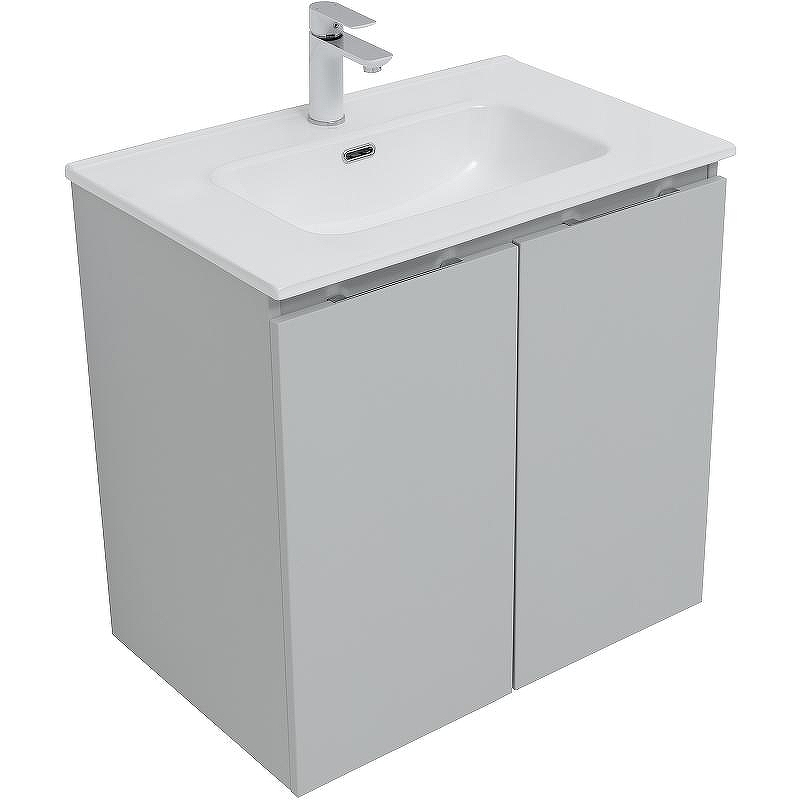 Тумба под раковину Aquanet Алвита New 70 303903 подвесная Серая матовая, купить, цена, заказать, магазин, доставка, скидка, промокод, купить, цена, заказать, магазин, доставка, скидка, промокод